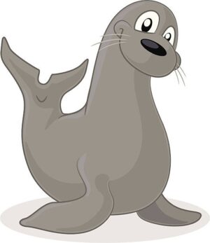 clipart-seal-clipart-a-cartoon-seal-with-its-mouth-open