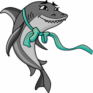 clipart-shark-shark-with-a-bow