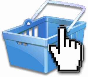 clipart-shopping-clipart-a-blue-basket-with-hand-pointing-at-it