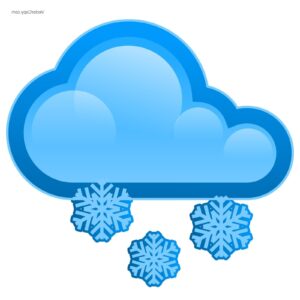 clipart-snow-clipart-a-blue-cloud-with-snowflakes