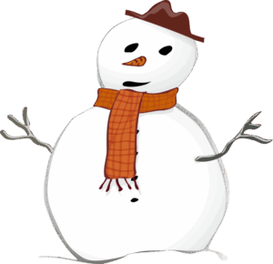 clipart-snowman-a-snowman-with-scarf-and-hat