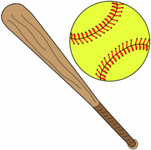 clipart-softball-a-baseball-bat-and-ball