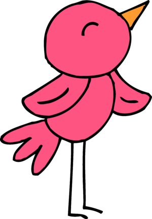 clipart-spring-clipart-a-pink-bird-with-yellow-beak