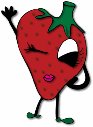 clipart-strawberry-clipart-a-strawberry-with-green-nose-and