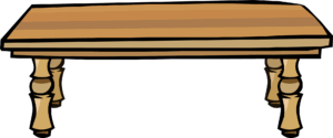 Clipart Table A Wooden Table With Top