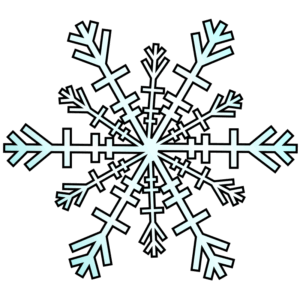 clipart-winter-clipart-a-snowflake-with-arrows-pointing-up