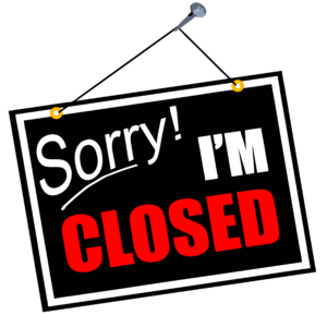 Closed Clipart A Sign That Says Sorry In Closed