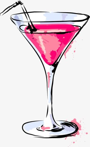 cocktail-clipart-a-pink-martini-with-straw-in-it