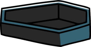 coffin-clipart-a-black-and-white-hexagon-with-blue-inside