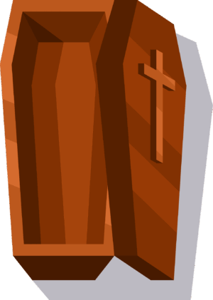 coffin-clipart-a-brown-coffin-with-cross-on-it