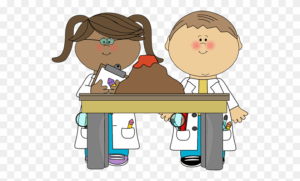 computer-science-clipart-a-boy-and-girl-in-lab-coats-sitting-at-table-with-dog