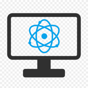 computer-science-clipart-a-computer-with-atom-symbol-on-the-screen