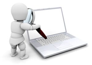 computer-science-clipart-a-person-holding-magni-and-looking-at-laptop