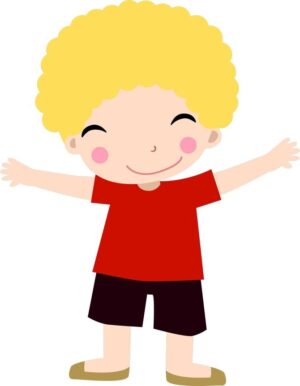 confidence-clipart-a-boy-with-blonde-hair-and-red-shirt