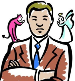 conflict-clipart-a-man-in-suit-and-tie-with-cat