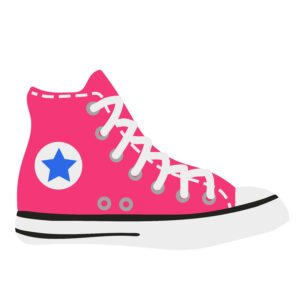 converse-clipart-a-pink-converse-shoe-with-star-on-the-side