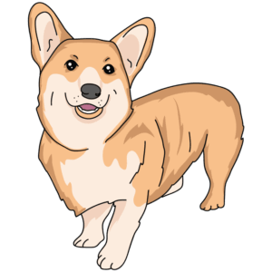 corgi-clipart-a-cartoon-dog-with-black-background