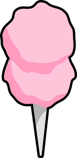cotton-candy-clipart-a-pink-ice-cream-cone-with-black-background