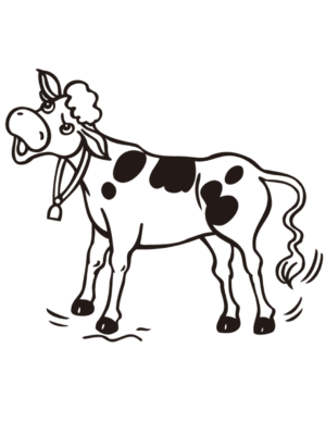 cow-clipart-black-and-white-a-cow-with-bell-on-its-neck