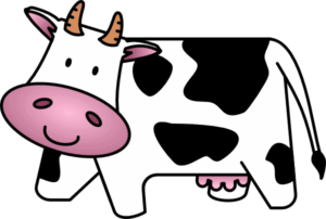 cow-clipart-black-and-white-a-cow-with-pink-nose