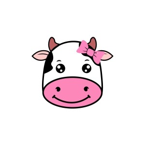 cow-face-clipart-a-cow-with-pink-bow-on-its-head