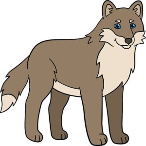 coyote-clipart-a-cartoon-wolf-with-blue-eyes