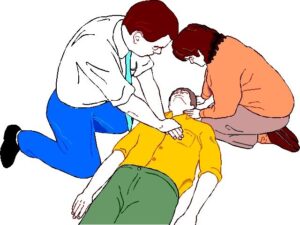 cpr-clipart-a-man-is-being-tended-by-doctor