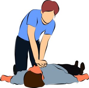 cpr-clipart-a-man-is-putting-his-foot-on-the-ground