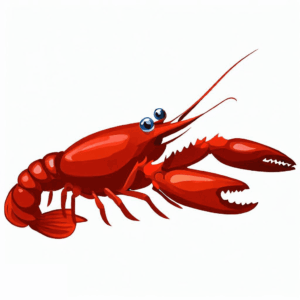 crawfish-clipart-a-red-lobster-with-big-blue-eye