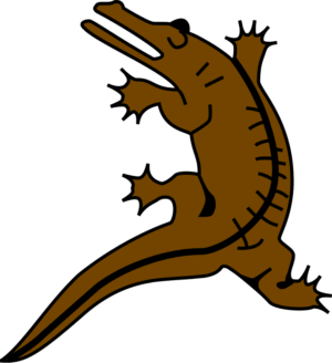 crocodile-clipart-a-clock-with-lizard-on-it-s-back