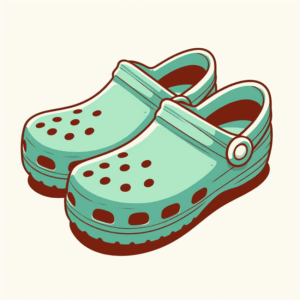 crocs-clipart-a-pair-of-green-clogs-with-polka-dots