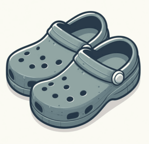 crocs-clipart-a-pair-of-grey-clogs