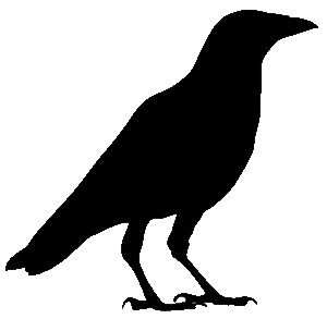 crow-clipart-a-black-crow-silhouetted-on-background