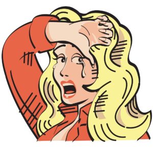 crying-clipart-a-woman-with-her-hand-on-head