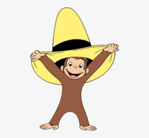 curious-george-clipart-a-monkey-with-banana-on-his-head