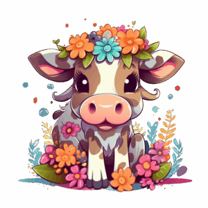 cute-cow-clipart-a-cow-with-flowers-and-leaves-on-its-head