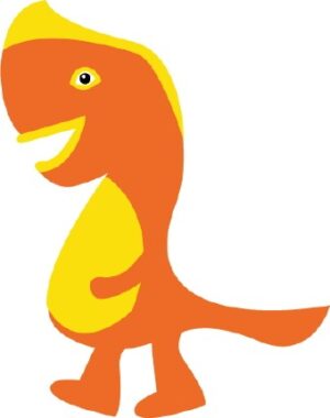cute-dinosaur-clipart-a-dinosaur-with-yellow-tail-and-black
