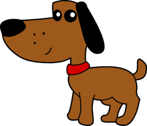 cute-dog-clipart-a-brown-dog-with-red-collar