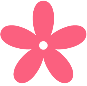 cute-flower-clipart-a-pink-flower-on-black-background