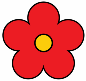 cute-flower-clipart-a-red-flower-with-yellow-center