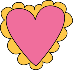 cute-heart-clipart-a-pink-heart-with-yellow-flowers