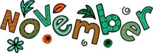 cute-november-clipart-a-colorful-inscription-with-pattern-and-flower