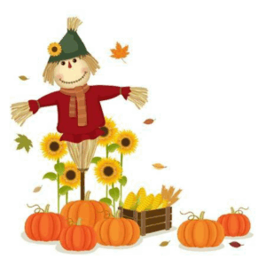 cute-november-clipart-scare-with-pumpkins-and-sunflowers