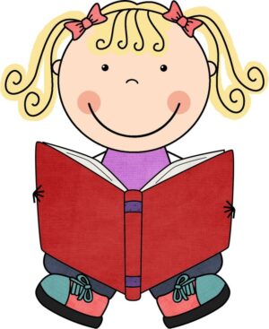 cute-school-clipart-a-girl-reading-book