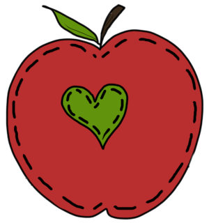 cute-school-clipart-an-apple-with-a-heart-in-the-middle
