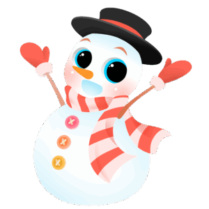 Cute Snowman Clipart A Snowman With Hat And Scarf