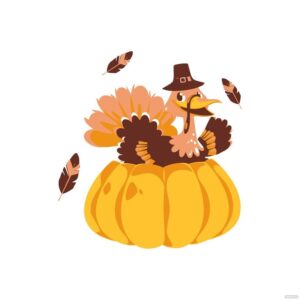 cute-thanksgiving-clipart-a-turkey-sitting-on-top-of-pumpkin