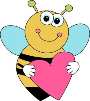 cute-valentine-clipart-a-cartoon-bee-holding-heart