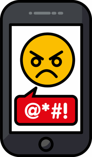 cyberbullying-clipart-a-phone-with-sad-face-on-it