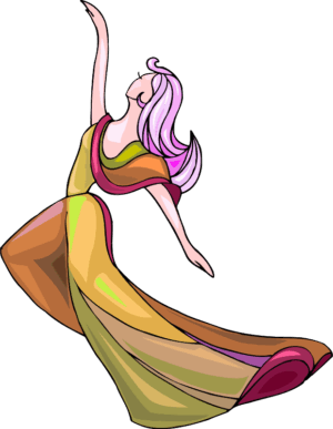 dancer-clipart-a-woman-in-colorful-dress-is-dancing